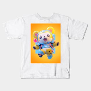 AKBLM - POWER JUMP KUMA | KAWAII ANIME MASCOT Kids T-Shirt